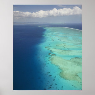 Malolo Barrier Reef off Malolo Island, Fiji Poster