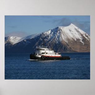 Malolo Tugboat in Dutch Harbour, AK Poster