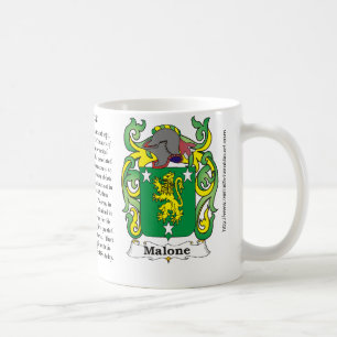 Malone Family Coat of Arms mug