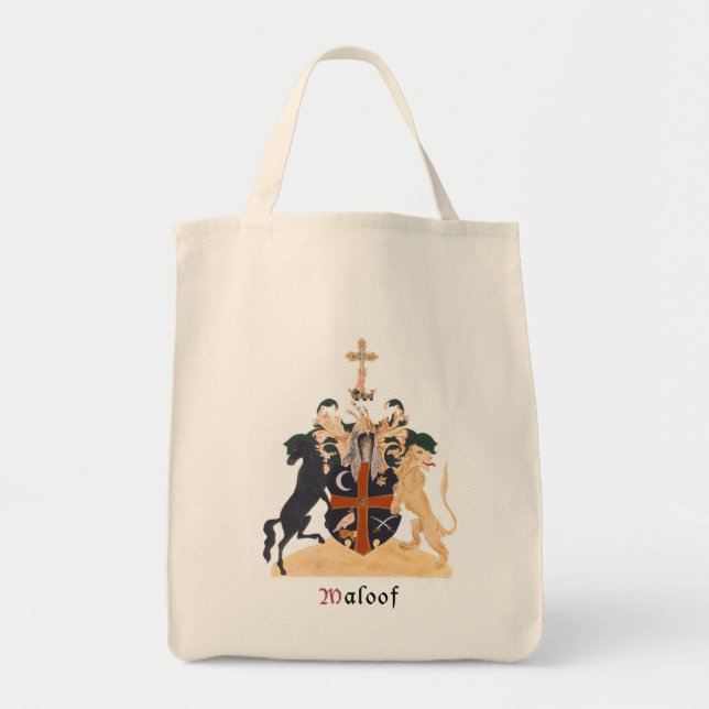 Maloof Family Crest Tote Bag (Front)
