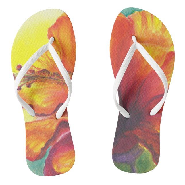 Malorie Arisumi Hibiscus flipflops slipppers (Footbed)