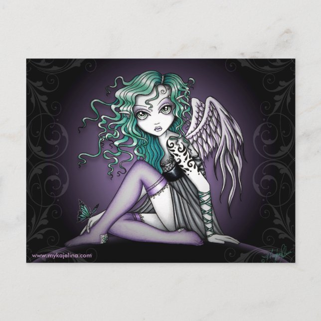 Malory Cute Little Tattoo Angel Postcard (Front)