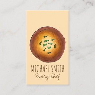 Malpua Indian Pancake Mithai Sweet Pastry Chef Business Card