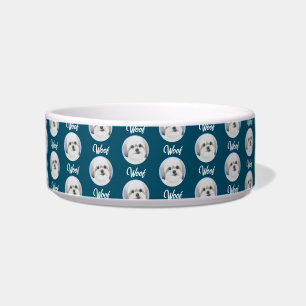 Malshi Turquoise Dog Bowl