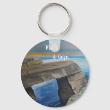 Malta and Gozo souvenir Button Keychain