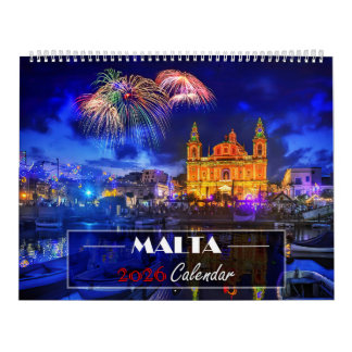 Malta Beautiful Landscape Photos Calendar of 2026