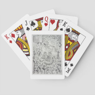 Malta besieged by the Infidel, from 'Della Archite Playing Cards