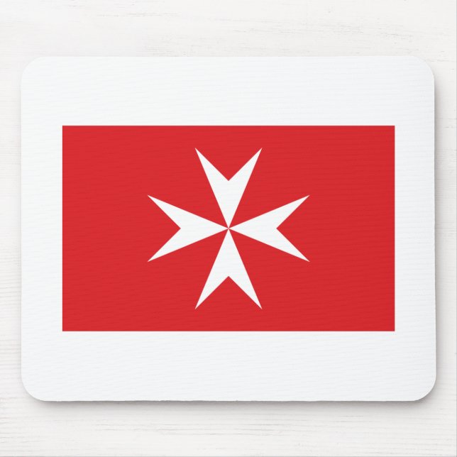 Malta civil ensign mouse mat (Front)