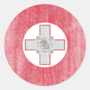 MALTA CLASSIC ROUND STICKER