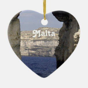 Malta Coast Ceramic Tree Decoration