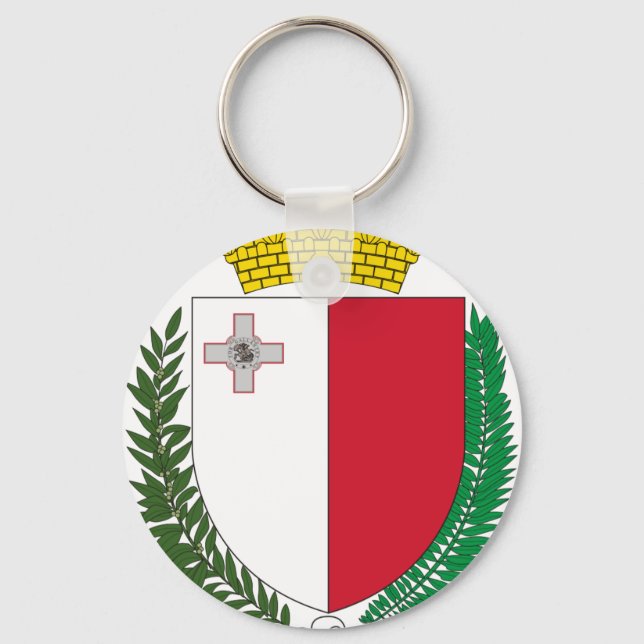 Malta coat of arms key ring (Front)