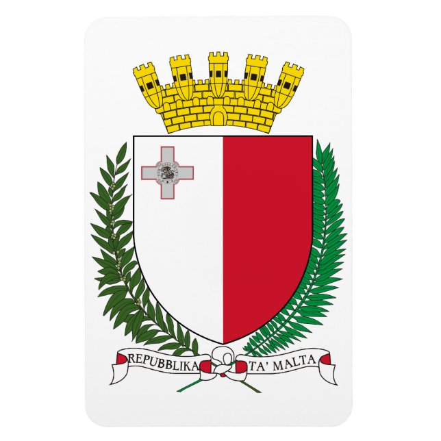 Malta Coat Of Arms Magnet (Vertical)