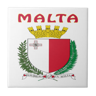 MALTA Coat Of Arms Tile