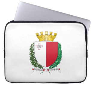 Malta country coat arms symbol emblem flag laptop sleeve