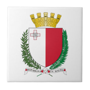 Malta country coat arms symbol emblem flag tile