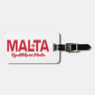 MALTA custom luggage tag