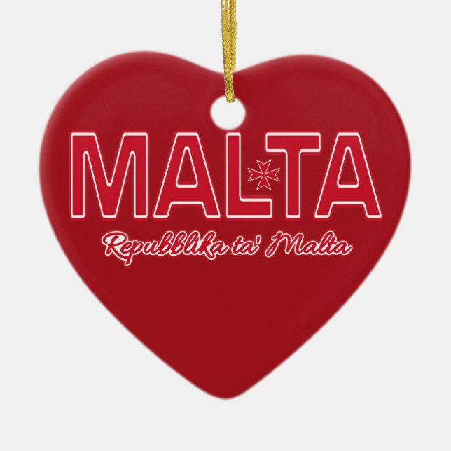 MALTA custom ornament (Front)