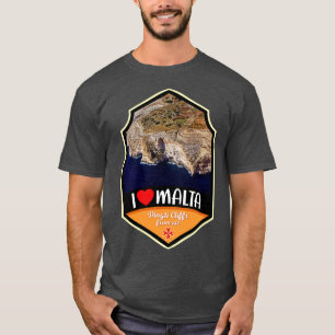 Malta Dingli Cliffs From Airliner T-Shirt