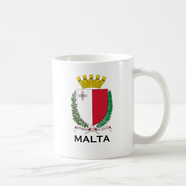 MALTA - emblem/coat of arms/symbol/flag Coffee Mug (Right)