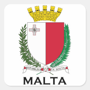 MALTA - emblem/coat of arms/symbol/flag Square Sticker