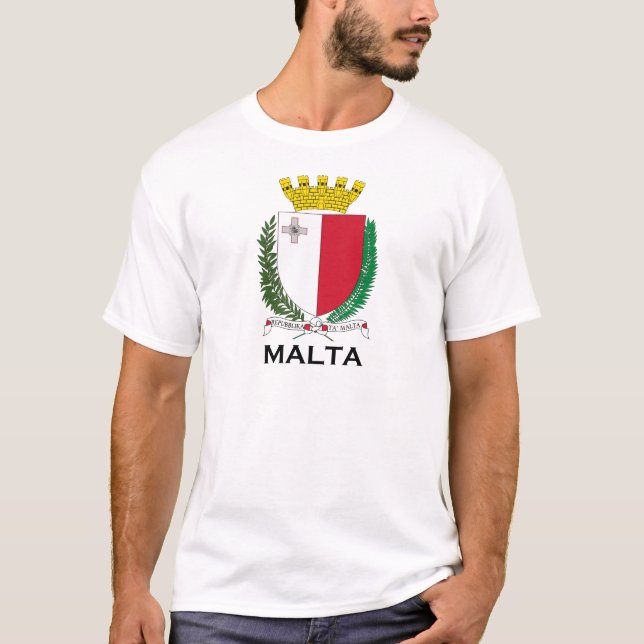 MALTA - emblem/coat of arms/symbol/flag T-Shirt (Front)