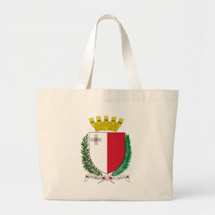 malta emblem large tote bag