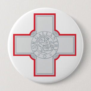 Malta Flag 10 Cm Round Badge