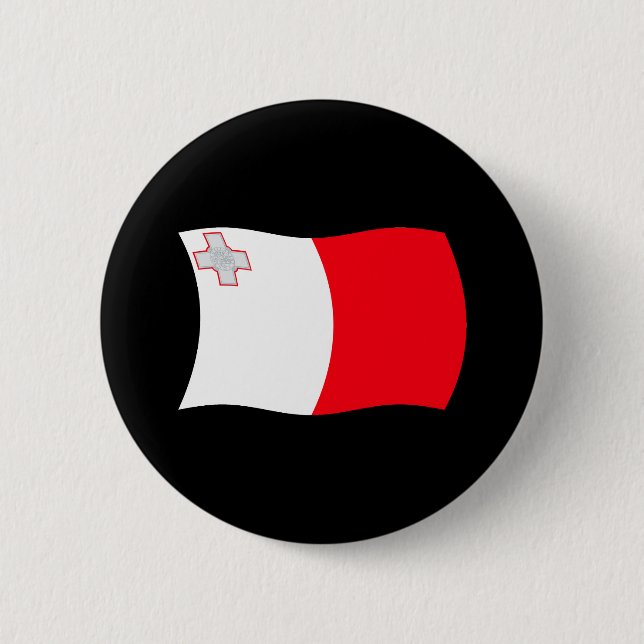 Malta Flag Button (Front)