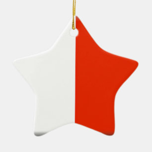 Malta Flag Ceramic Tree Decoration