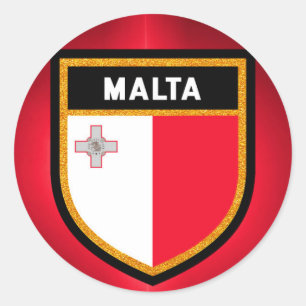 Malta Flag Classic Round Sticker