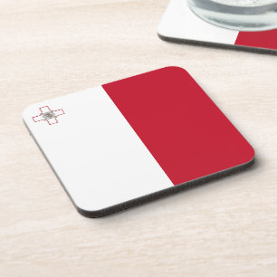 Malta flag coaster