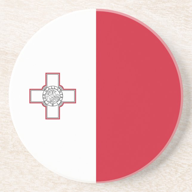 Malta Flag Coaster (Front)