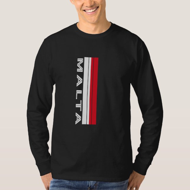 Malta Flag Colours T-Shirt (Front)