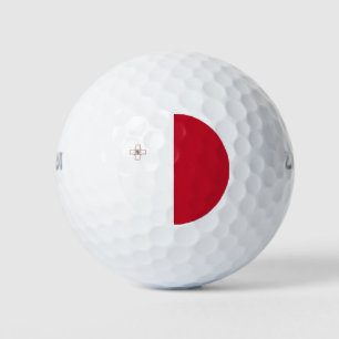 Malta flag golf balls
