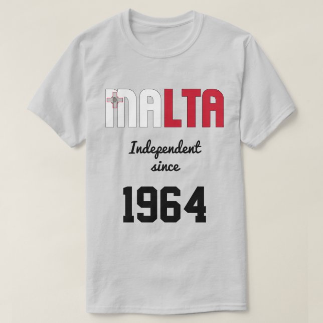 Malta Flag Independence Celebration T-Shirt (Design Front)