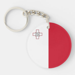 Malta Flag Key Ring