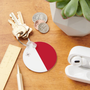 Malta flag key ring