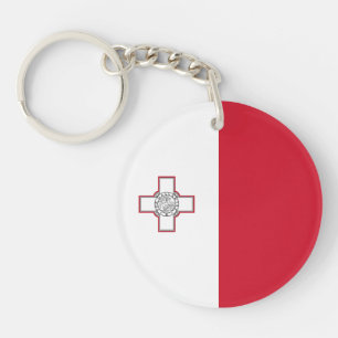 Malta Flag Key Ring