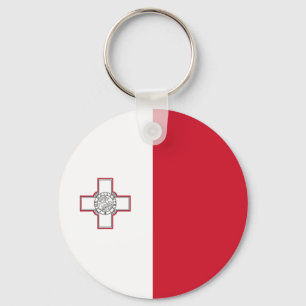 Malta Flag Key Ring