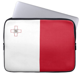 Malta flag laptop sleeve