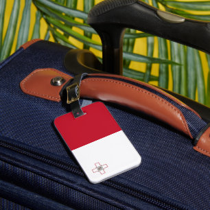 Malta flag luggage tag