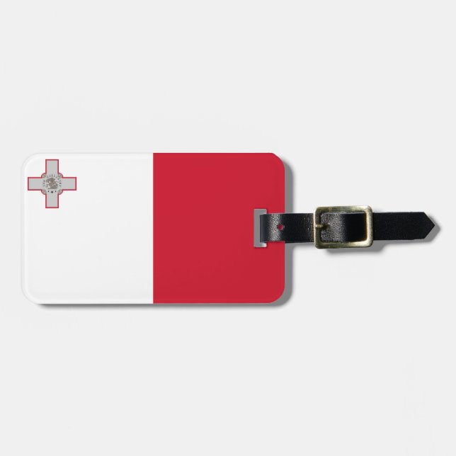 Malta flag luggage tag (Front Horizontal)