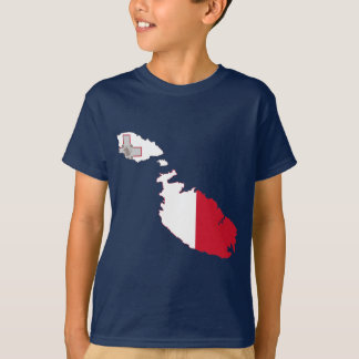Malta flag map T-Shirt
