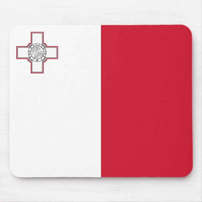 Malta Flag Mouse Mat (Front)