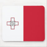 Malta Flag Mouse Mat<br><div class="desc">Patriotic flag of Malta.</div>