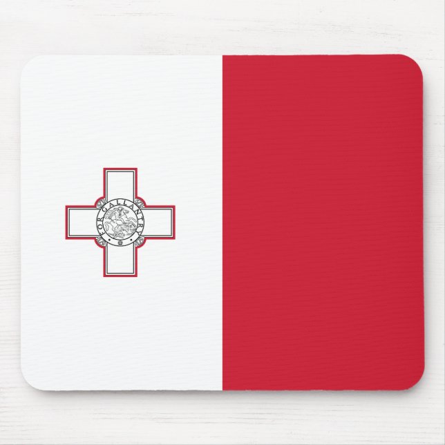 Malta Flag Mouse Mat (Front)
