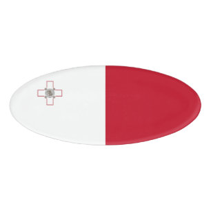 Malta flag name tag