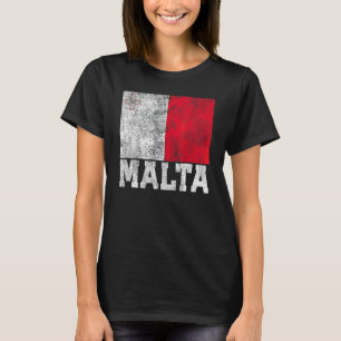 Malta Flag National Pride Roots Country Family Nat T-Shirt