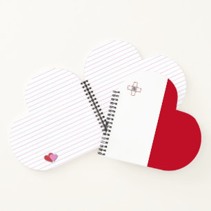 Malta flag notebook