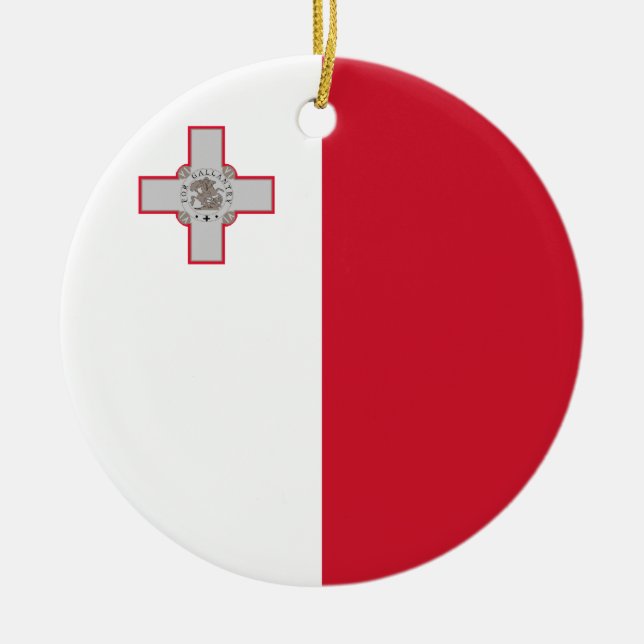 Malta Flag Ornament (Front)